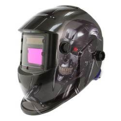 Maschera Casco Autoscurante da Saldatura | per MIG TIG MAG MMA | Campo Visivo 93x43 mm | Tempo di Reazione 5/30.000s | Regolabile